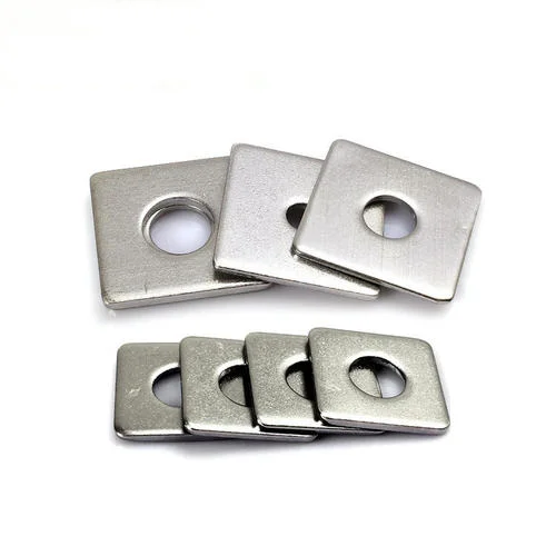 High Precision Threaded Titanium Flat Washer Square Plate Washer