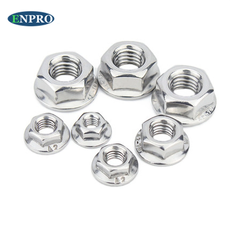 Factory Direct Selling M8 M10 Titanium Flange Hexagon Nuts for Bicycle