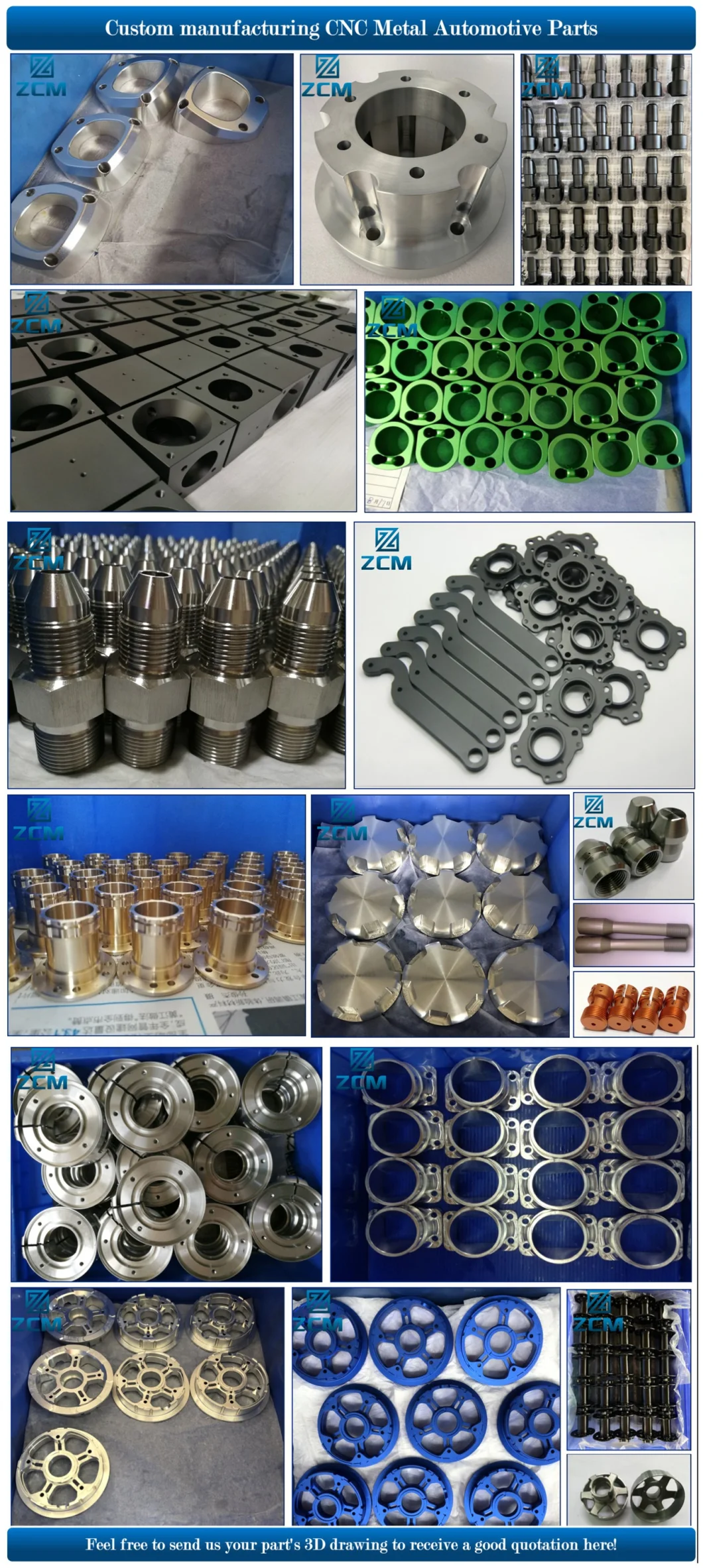 High-Tech Custom Aluminum/Titanium/Stainless Steel Precision Racing/Auto/Car/Automotive CNC Machinery Parts