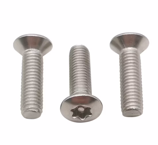 Hexalobular Socket Raised Countersunk Head Screw ISO14584 Titanium Torx