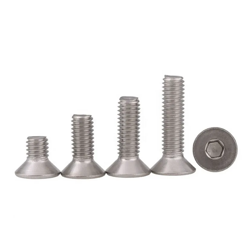 Custom Titanium Hexagon Socket Countersunk Head Cap Screws M5m6m8 Long Titanium Screws